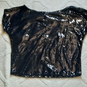 Black sequined top bought from Vici